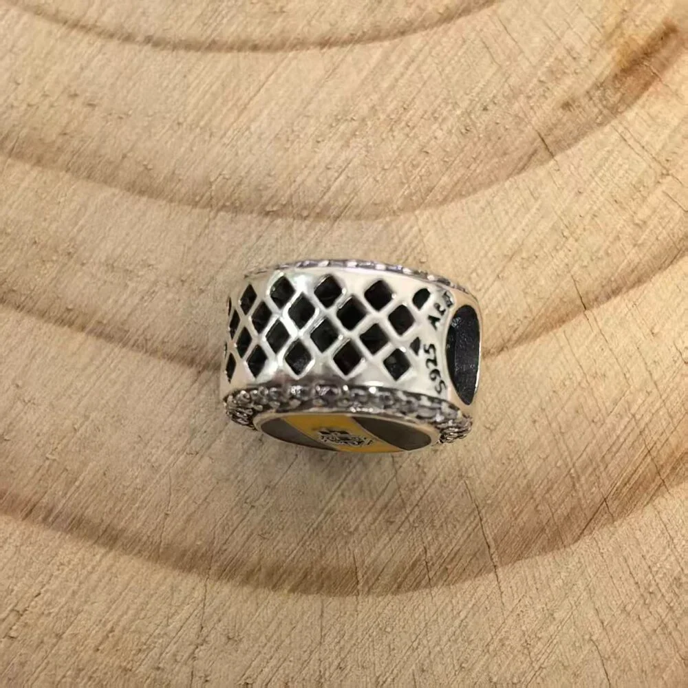 Pandora Pittsburgh Flag Exclusive Bead Charm, S925 Silver Jewelry
